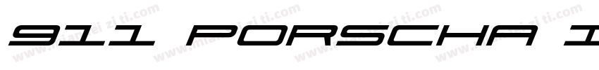 911 Porscha Italic字体转换